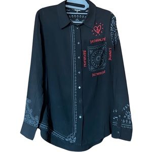 Desigual Button Down Blouse